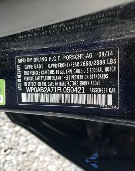 WP0AB2A71FL050421